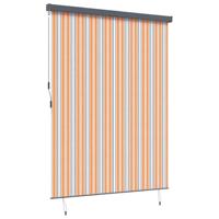 Rolgordijn Geel en Blauw 200 x 250 cm Stof en Aluminium - thumbnail