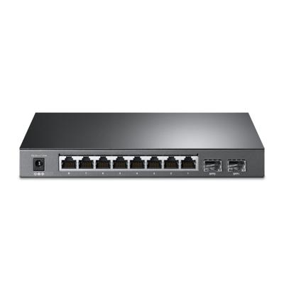 TP-Link TL-SG2210P Smart Switch met 10 poorten, met 8 PoE+ poorten (61 watt, centraal cloud-management, geïntegreerd in Omada-SDN, IPv6-ondersteuning, veilig netwerk), zwart