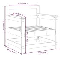 Tuinstoelen 2 st gempregneerd hout - thumbnail