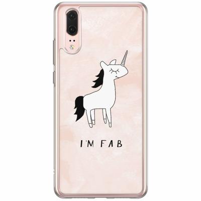 Huawei P20 siliconen hoesje - I'm fab