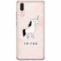 Huawei P20 siliconen hoesje - I'm fab - thumbnail