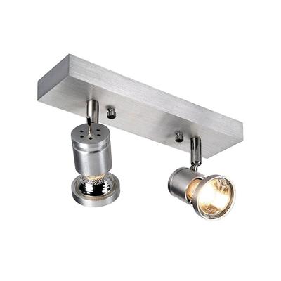 SLV Asto Spot II 147442 Plafondspot Halogeen GU10 150 W Aluminium (geborsteld) SLV Asto Spot II 147442 Plafondspot Halogeen GU10 150 W Aluminium (geborsteld)