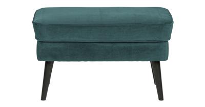 WOOOD Hocker 'Rocco' Velvet, kleur Teal