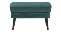 WOOOD Hocker 'Rocco' Velvet, kleur Teal - thumbnail