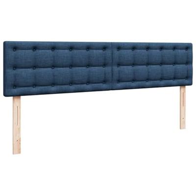 Ottoman bed met matras 160x200cm stof blauw
