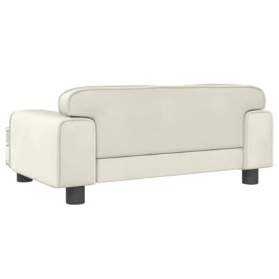 VidaXL Hondenmand 70x45x30 cm fluweel crèmekleurig