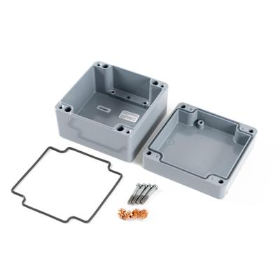 Hammond Electronics 1590Z090GY Handbehuizing 140 x 140 x 90 Zinkspuitgietwerk Grijs 1 stuk(s)