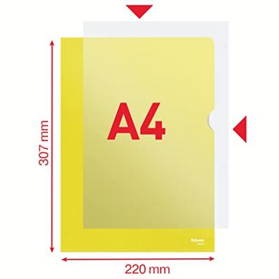 L-map esselte standaard a4 0.11mm pp geel