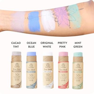 Suntribe Zonnebrandstick - zinc - sport - spf 30 - original white