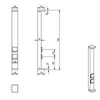 Deko Light 733070 Lerna 1000, 7,4 W, 3000/4000K, grau Staande LED-tuinlamp LED LED vast ingebouwd 7.4 W Grijs - thumbnail