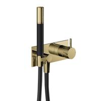 Inbouw Douchemengkraan Hotbath Cobber incl. Doucheslang en Handdouche Gepolijst Messing PVD - thumbnail