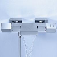 Grohe Cube Badkraan Thermostatisch Met Omstel En Koppeling Chroom - thumbnail
