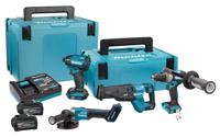 Makita dk401nx | xgt 40 v max combiset | df001g + td002g + ga005g + jr002g | incl. 2x 4.0ah accu + lader - dk401nx - thumbnail