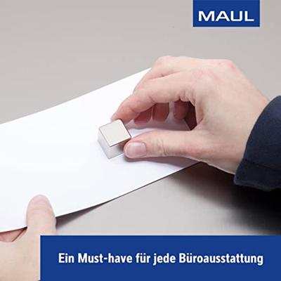 Maul Neodymium magneet JAKOB MAUL - MAUL 6169496, Tafelmagnet, Nickel, Neodym, 20 mm, 20 mm, 20 mm (b x h x d) 20 x 20 x 20 mm Dobbelsteen Zilver 1 stuk(s)