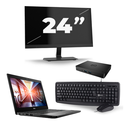 Dell Latitude 7290 - Intel Core i5-8e Generatie - 12 inch - 16GB RAM - 256GB SSD - Windows 11 + 1x 24 inch Monitor