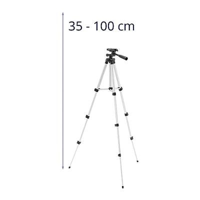 Steinberg Systems SBS-TRIPOD-103 Statief 349-1003 mm Draad 1/4 Inch Mobiele Telefoon Foto Camera Video Cross Lijn Laser