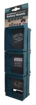 StealthMounts Accuhouder voor Makita XGT 40V Max - Blauw - BM-MK40-BLU-6 StealthMounts Accuhouder voor Makita XGT 40V Max - Blauw - BM-MK40-BLU-6
