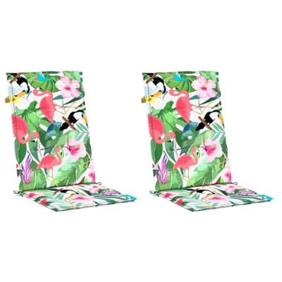 VidaXL Tuinstoelkussens 2 st 120x50x3 cm stof meerkleurig
