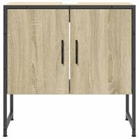 Wastafelkast 60x33x60 cm bewerkt hout sonoma eikenkleurig - thumbnail