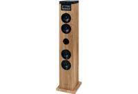 Torenluidspreker - THOMSON - Zwart/Hout - Bluetooth/CD/USB/SD, 60W, FM-radio, Afstandsbediening, Voeding 230V - thumbnail