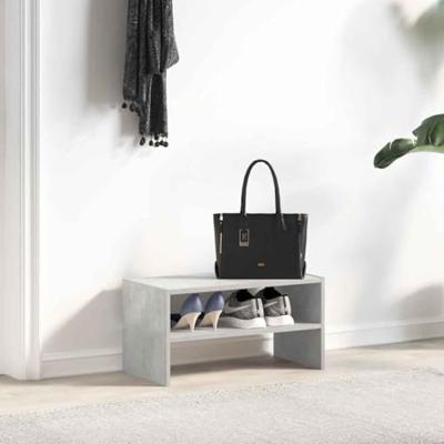 VidaXL Schoenenrek stapelbaar 60x30x30,5 cm betongrijs