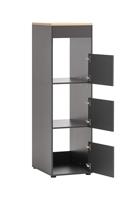 Schildmeyer Kast Solea (3 vakken, hoogte 154 cm, Antraciet) - thumbnail