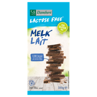 Damhert Lactose Free Chocoladetablet melk glutenvrij - thumbnail