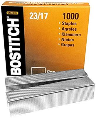 Bostitch nietjes 23-17-1M, 17 mm, verzinkt, voor 00540, HD-23L17, HD-12F