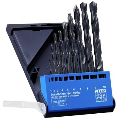 PFERD TOOLS 25298001 SET DIN 338 HSSG N 1-10 STEEL 10TLG Metaal-spiraalboorset 10-delig 1 mm, 2 mm, 3 mm, 4 mm, 5 mm, 6 mm, 7 mm, 8 mm, 9 mm, 10 mm 1 set(s) PFERD TOOLS 25298001 SET DIN 338 HSSG N 1-10 STEEL 10TLG Metaal-spiraalboorset 10-delig 1 mm, 2 mm, 3 mm, 4 mm, 5 mm, 6 mm, 7 mm, 8 mm, 9 mm, 10 mm 1 set(s)