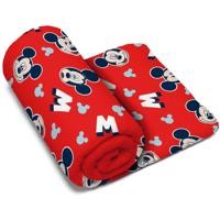 Arditex strandlaken Mickey Mouse polyester 150 x 95 cm rood - thumbnail