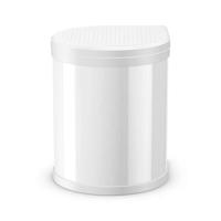Hailo Compact-Box M 3555-001 Afvalbak 15 l Plaatstaal (Ø x h) 285 mm x 355 mm Wit 1 stuk(s) - thumbnail
