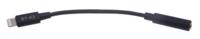Boya BY-K3 3.5mm Female TRRS to Male lightning adapter cable - thumbnail