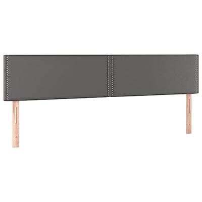 Boxspring met matras kunstleer grijs 120x190 cm