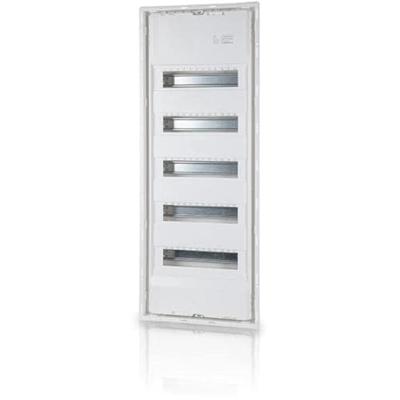 F-Tronic 7250062 JUMBO60+10 Distributiekast Holle wand, Inbouw (in muur) Aantal groepen: 60 Aantal rijen: 5 Inhoud: 1 stuk(s)