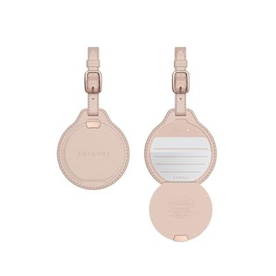 Satechi FindAll vegan-lederen baggage tag met FindMy - Desert Rose