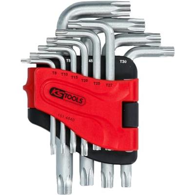KS Tools 151.4840 TX Haakse schroevendraaierset TB 8, TB 10, TB 15, TB 20, TB 25, TB 27, TB 30, TB 40, TB 45, TB 50 10-delig