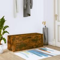 VidaXL Schoenenkast wandgemonteerd 100x35x38 cm bewerkt hout eiken - thumbnail