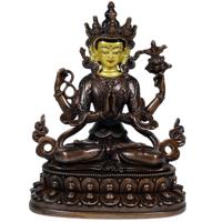 Buddha Chenrezig Antique Style (20 cm) - thumbnail