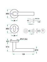 Krukgarn TESSA PL rvs mat Miva WC 8mm noodontgr. - thumbnail