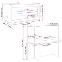 VidaXL Terrarium bruin 60 x 30 x 80 cm osb - thumbnail