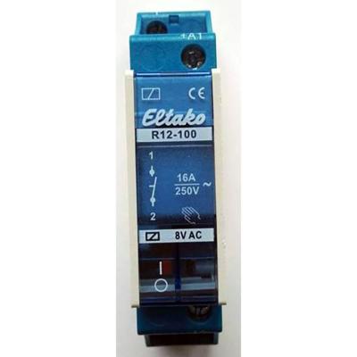 Eltako R12-100-8V Schakelrelais Nominale spanning: 8 V Schakelstroom (max.): 8 A 1x NO 1 stuk(s)