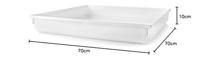 Nedis WADT110AT70 Lekbak Voor Wasmachine 70 X 70 X 10 Cm Wit - thumbnail