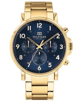 Tommy Hilfiger 1710384 goudkleurig armbandhorloge voor heren, 44 mm Tommy Hilfiger 1710384 goudkleurig armbandhorloge voor heren, 44 mm