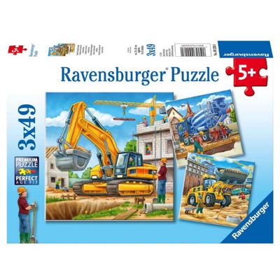 Ravensburger - grote bouwvoertuigen 3x49st.