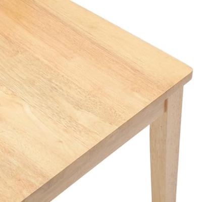 Eetkamerstoelen 2 st massief hout rubber Eetkamerstoelen 2 st massief hout rubber