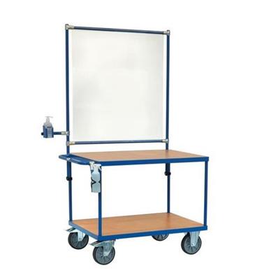 Fetra Tafelwagen met infectiebescherming 1000x700