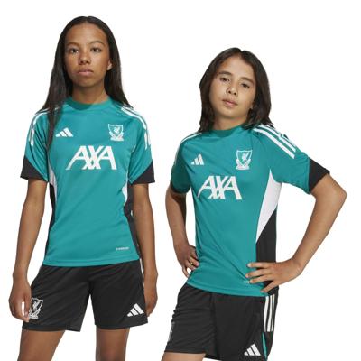 adidas Liverpool Trainingsshirt Europees 2025-2026 Kids Groen Wit Zwart adidas Liverpool Trainingsshirt Europees 2025-2026 Kids Groen Wit Zwart