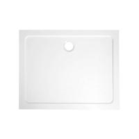 Douchebak Gegoten Marmer Sapho Aqualine 100x90x3 cm Rechthoek Wit - thumbnail