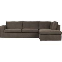 WOOOD Hoekbank 'Freddie' Rechts, Melange, kleur Bruin - thumbnail