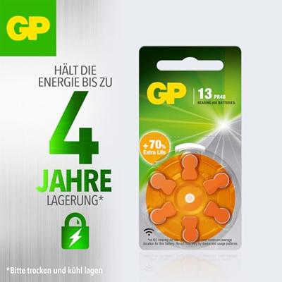 GP Batterij voor hoortoestel ZA13 1.4 V 6 stuk(s) Zink-lucht PR48 - thumbnail